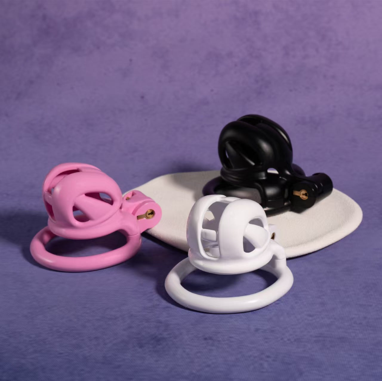 3D Mini Viper Chastity Cage With 4 Rings 1