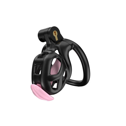 Black Nub Cobra Chastity With Urethral