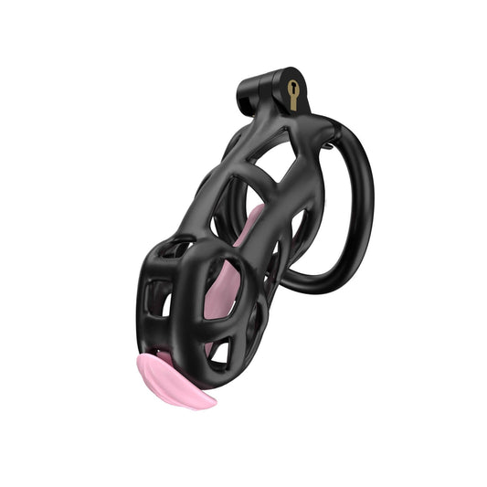 Black Standard Cobra Chastity With Urethral