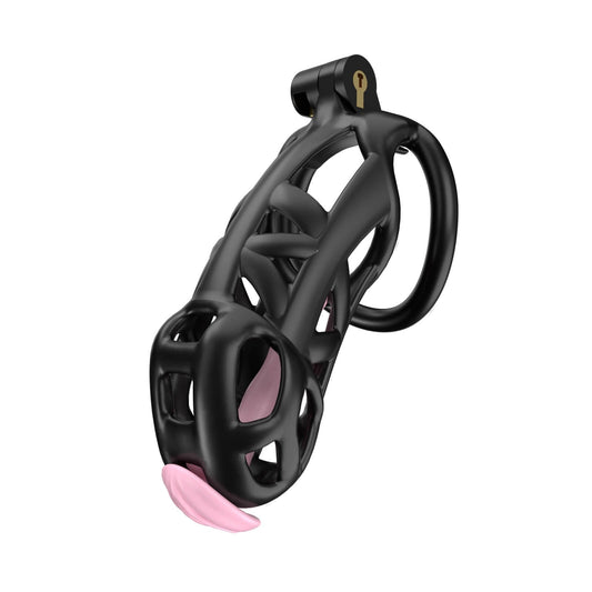 Black Maxi Cobra Chastity With Urethral