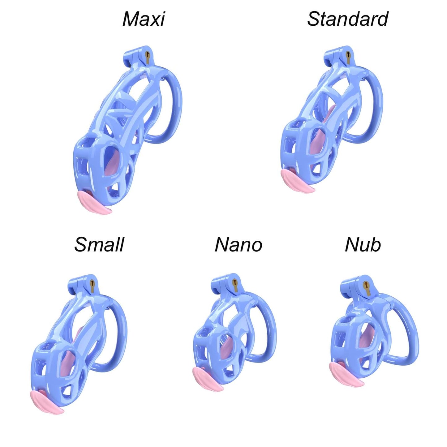 Blue Cobra Maxi Chastity Kit With Urethral