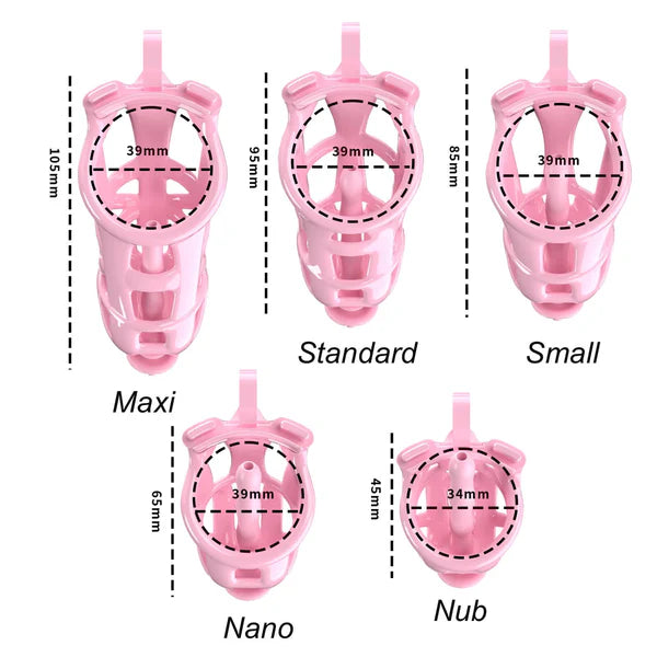Cobra Chastity Set With 4 Wearable Ring