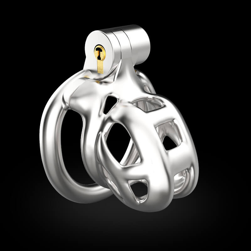 Stainless Steel Cobra Chastity Cage
