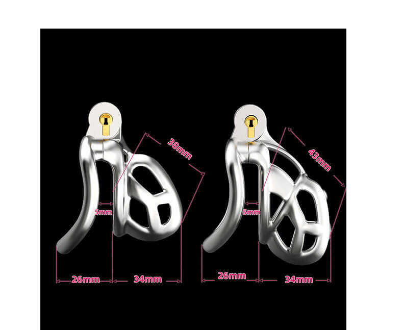 Stainless Steel Cobra Chastity Cage