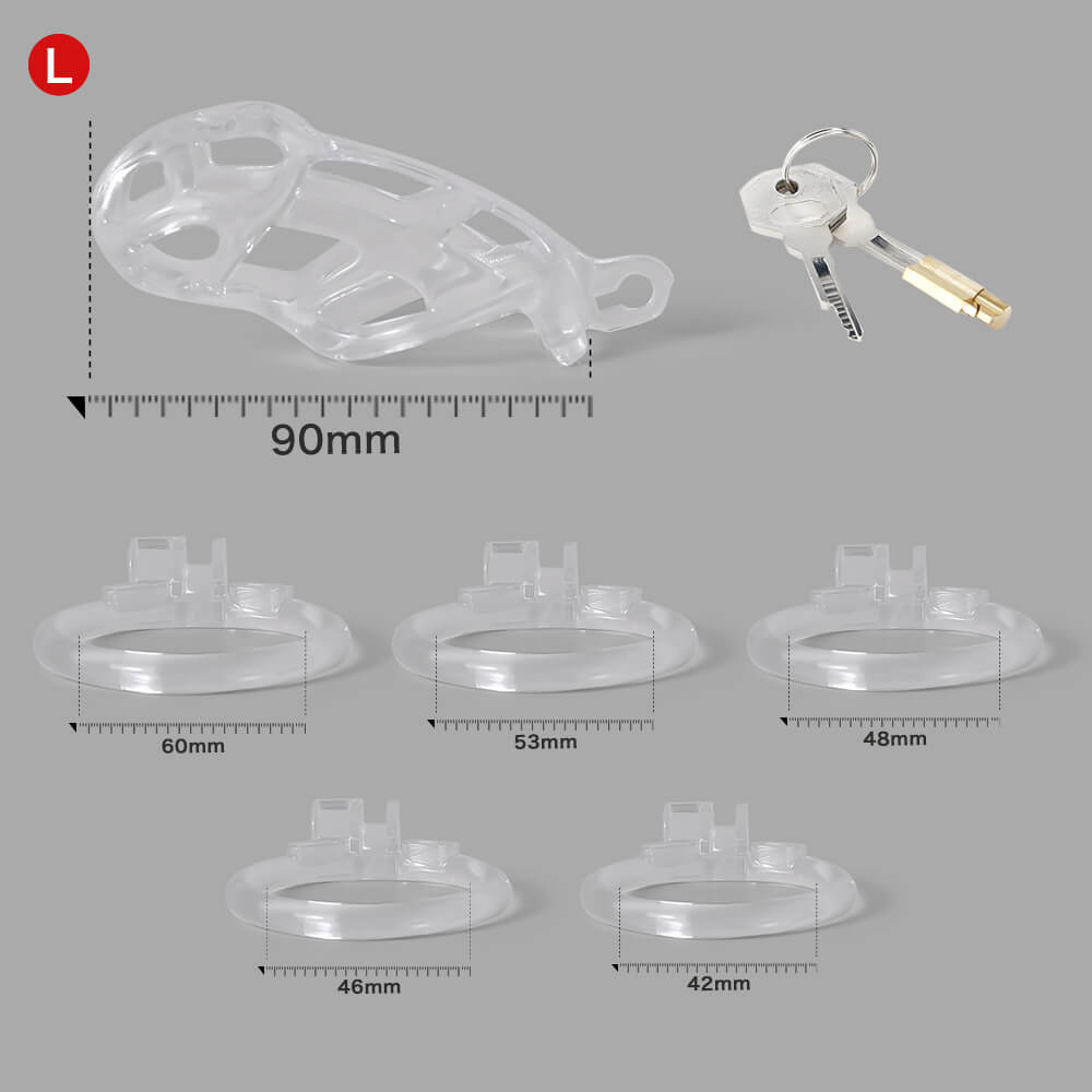 Ice Vision Design Clear Cobra Chastity Cage
