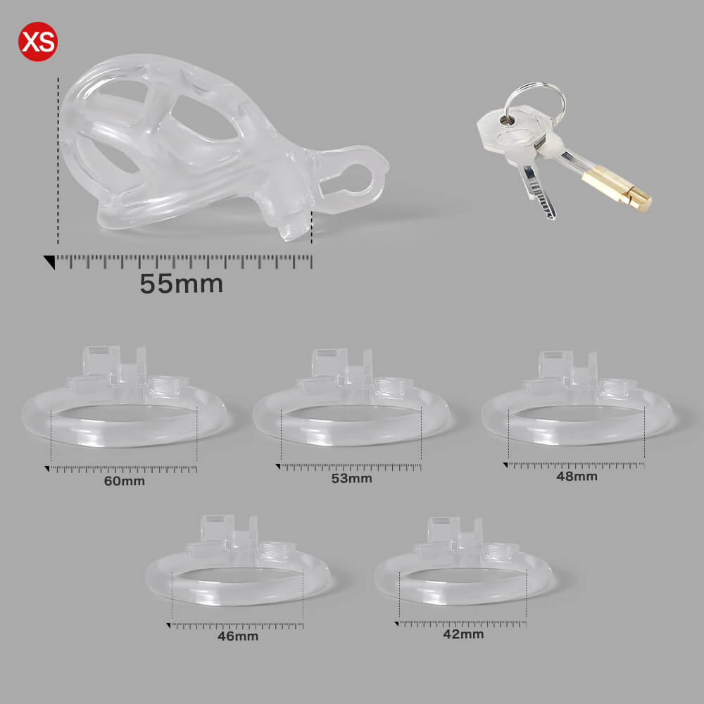Ice Vision Design Clear Cobra Chastity Cage