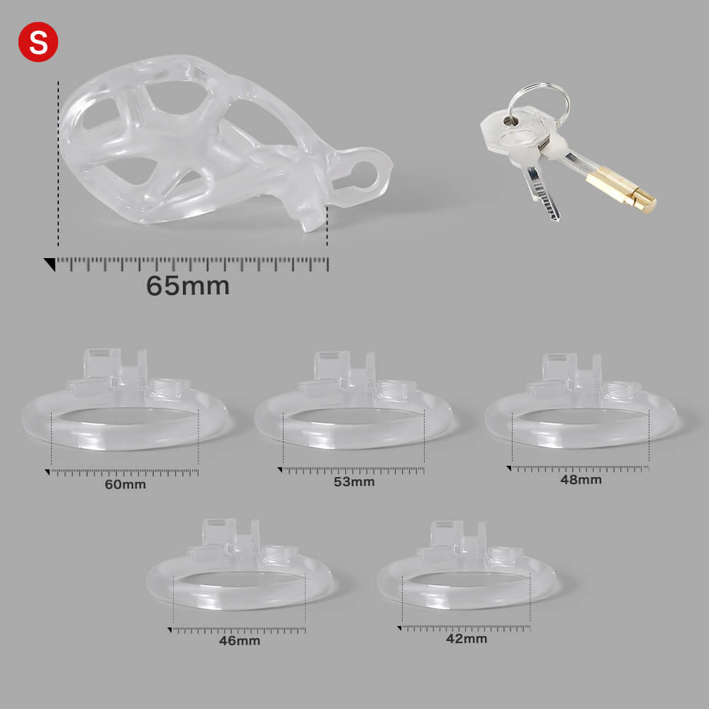 Ice Vision Design Clear Cobra Chastity Cage