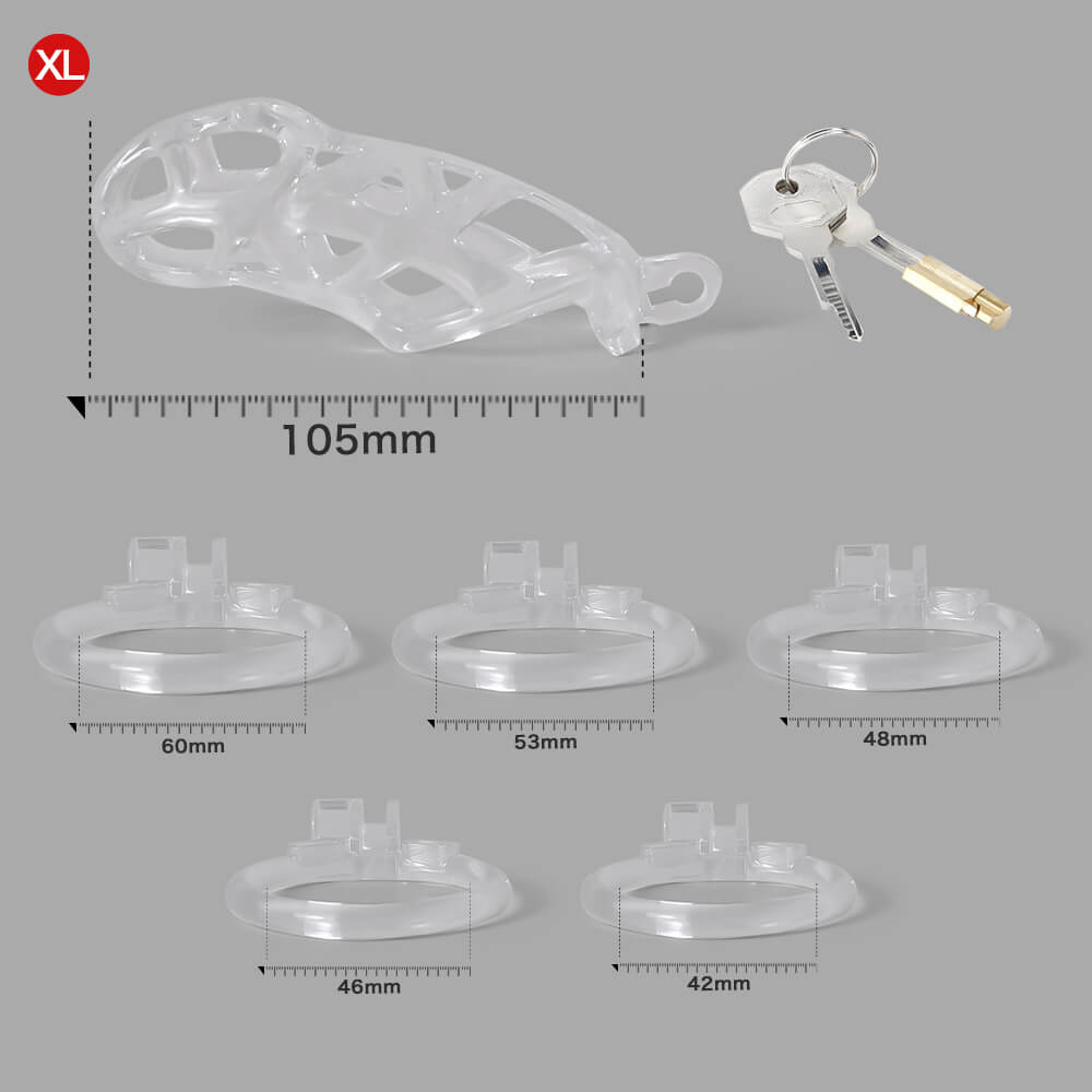 Ice Vision Design Clear Cobra Chastity Cage