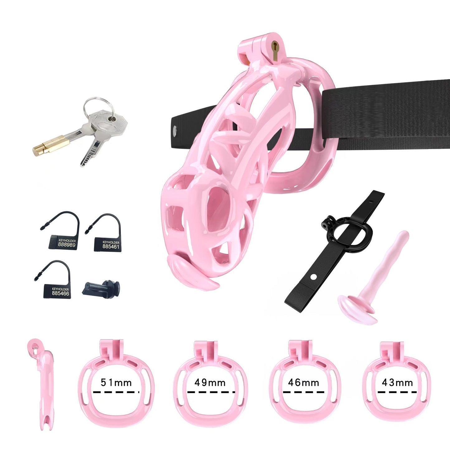 Pink Cobra Chastity Maxi Kit With Belt