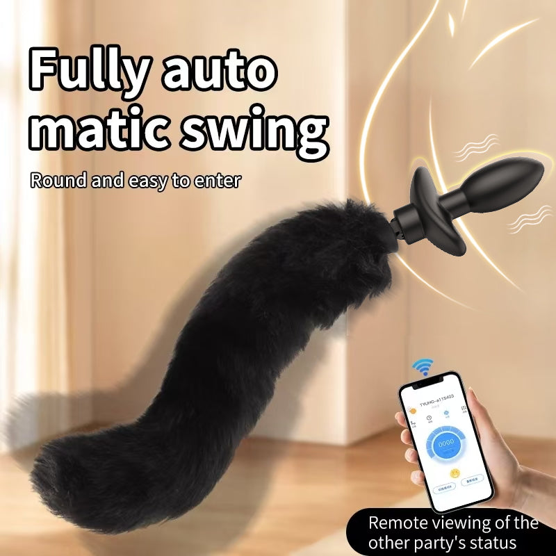 Qiui Shake Tail Shock Butt Plug Remotely App Controlled