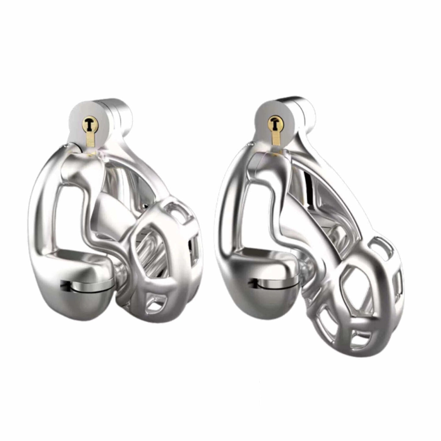 Stainless Steel Double-Lock Mamba Cock Cage