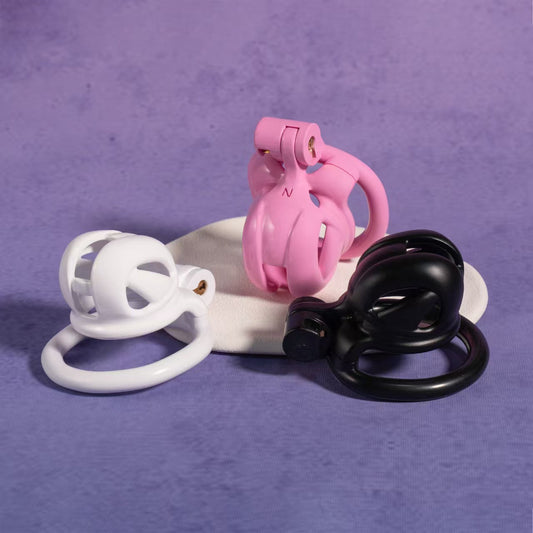 3D Mini Viper Chastity Cage With 4 Rings
