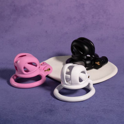 3D Mini Viper Chastity Cage With 4 Rings 1
