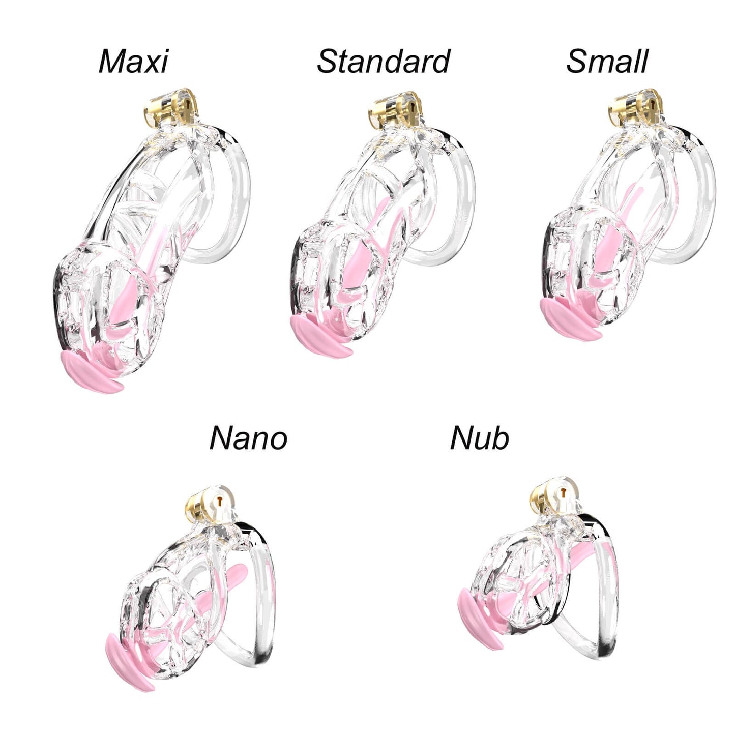 Transparent Cobra Maxi Chastity Kit With Urethral