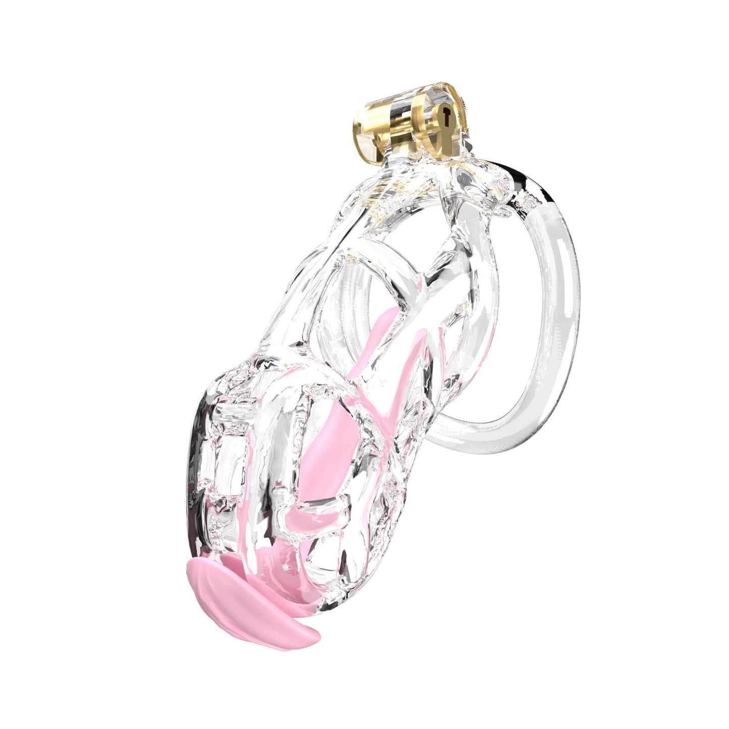 Transparent Cobra Standard Chastity Kit With Urethral