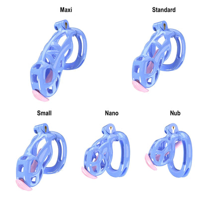 Blue Cobra Chastity Nano Kit With Belt