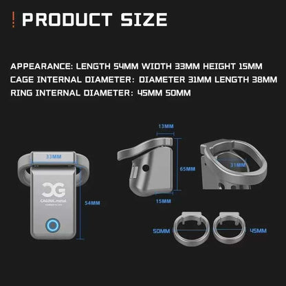 CAG.INK Metal Bluetooth Chastity Cage