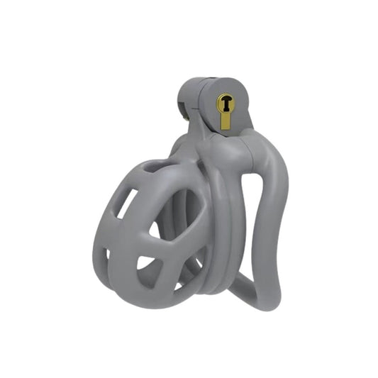 Cement Gray Micro Cobra 2.0 Chastity Device Kit (1.97 Inches)
