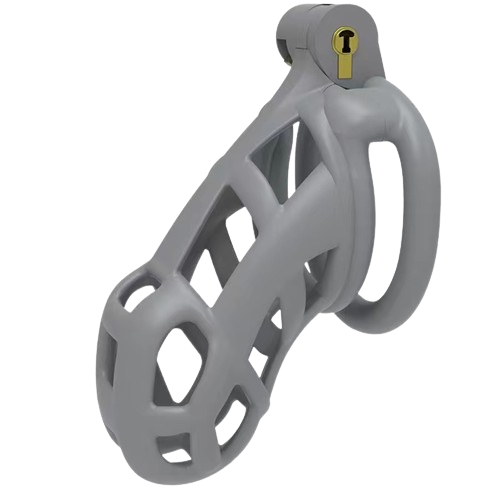 Cement Gray Comfort Cobra Chastity Device Kit (3.35 Inches)