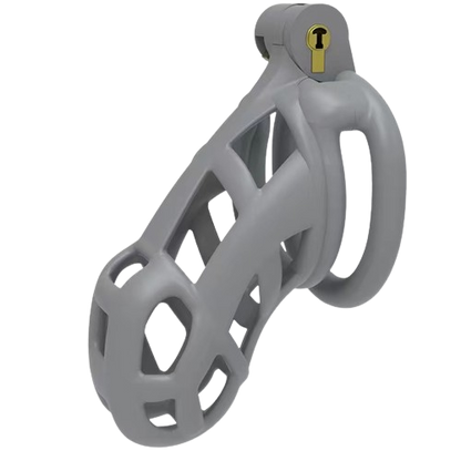 Cement Gray Comfort Cobra Chastity Device Kit (3.35 Inches)