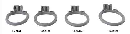 Cement Gray Max Cobra Chastity Device Kit (3.94 Inches)