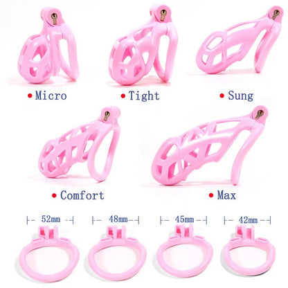 Cobra Male Chastity Device With 4 Arc Rings Upgraded