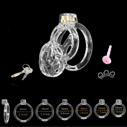 Elastic Transparent Cobra Chastity Cage - 6