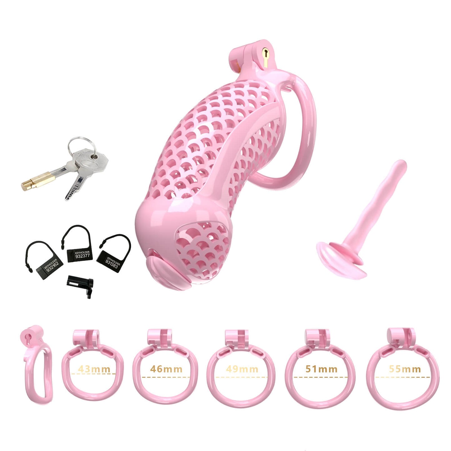 Extra Long Cobra Chastity Device (4.92 Inches)