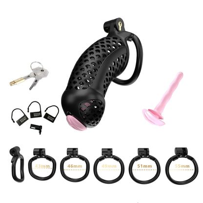 Extra Long Cobra Chastity Device (4.92 Inches)