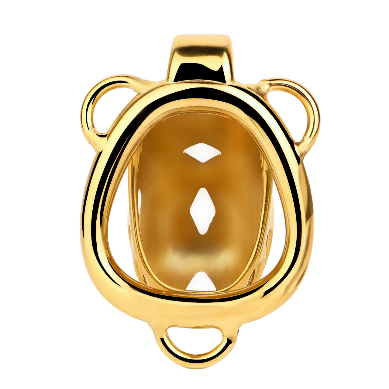 Golden Short Smooth Stainless Steel Cobra Cage