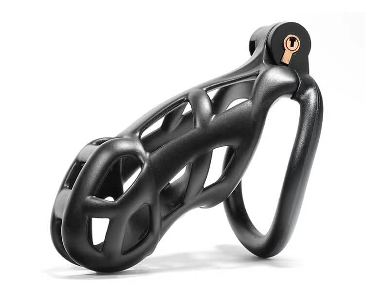 Cobra Male Chastity Device With 4 Arc Rings Upgraded