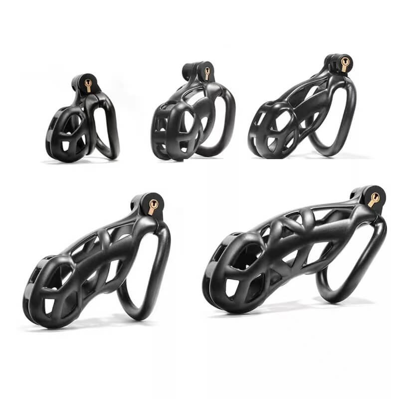 Cobra Male Chastity Device With 4 Arc Rings Upgraded