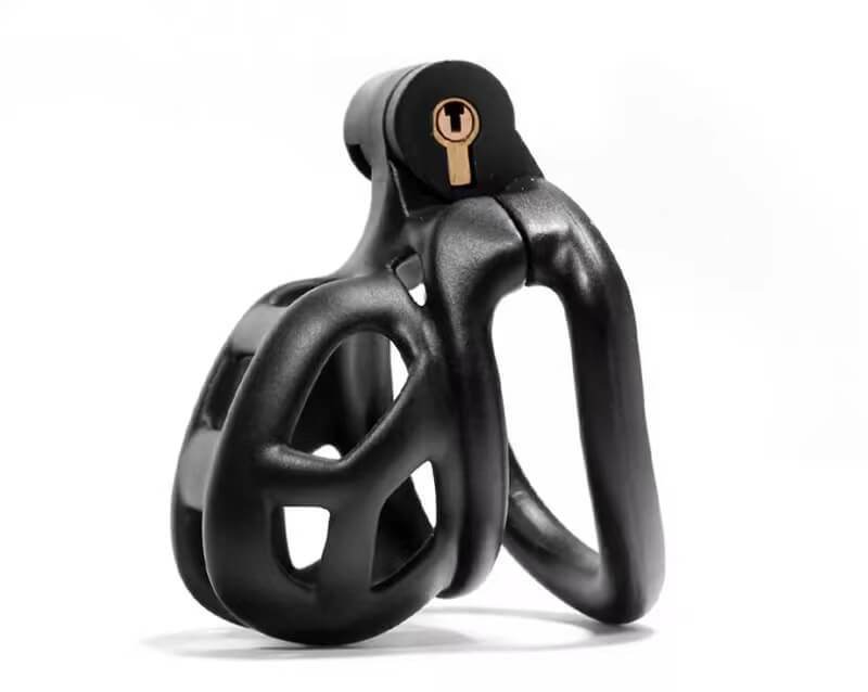 Cobra Male Chastity Device With 4 Arc Rings Upgraded
