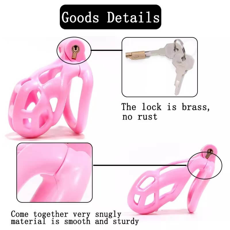 Cobra Male Chastity Device With 4 Arc Rings Upgraded
