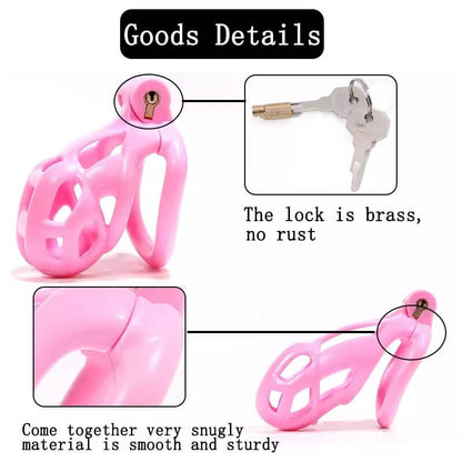 Cobra Male Chastity Device With 4 Arc Rings Upgraded