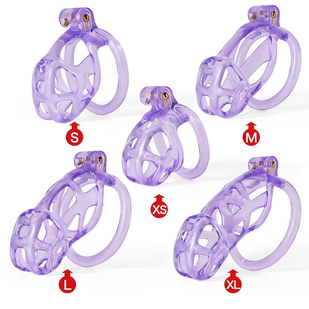 Ice Vision Design Purple Cobra Chastity Cage