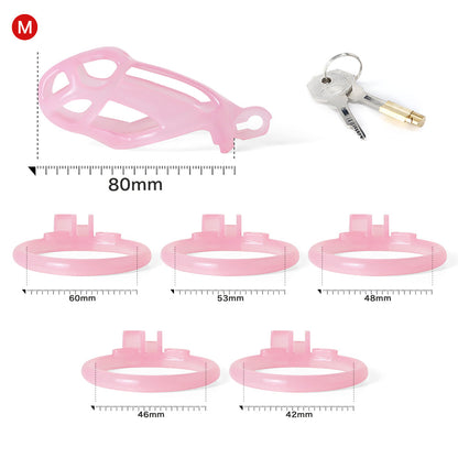 Ice Vision Pink Cobra Chastity Cage Type M