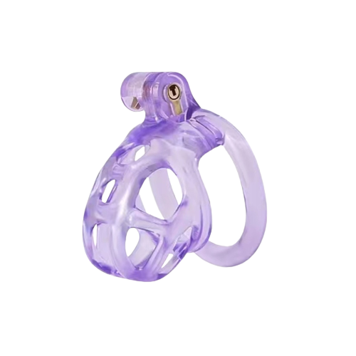 Ice Vision Purple Cobra Chastity Cage Type XS