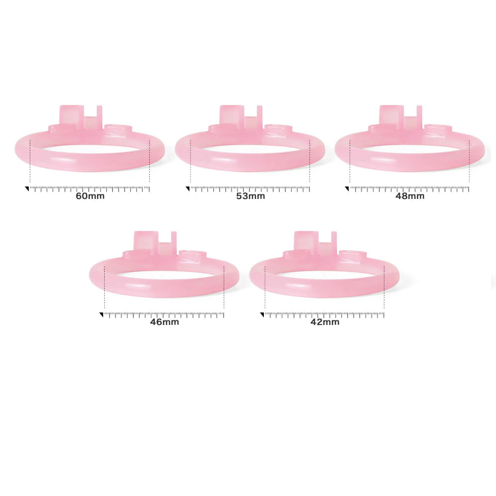 Ice Vision Design Pink Cobra Chastity Cage’s Ring