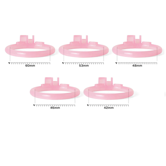 Ice Vision Design Pink Cobra Chastity Cage’s Ring