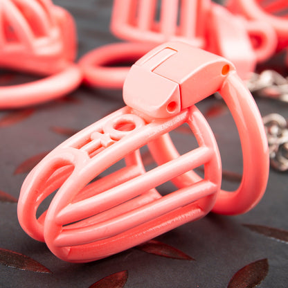 Pink 3D Printed Spider-Shaped Cock Cage Custom