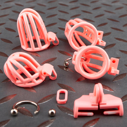 Pink 3D Printed Spider-Shaped Cock Cage Custom