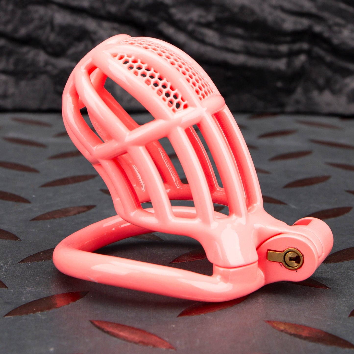 Custom Chastity Cage Mesh Design Pink