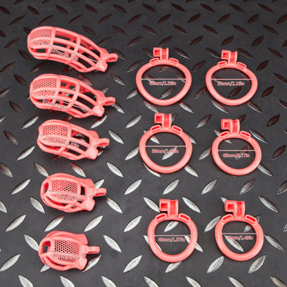 Custom Chastity Cage Mesh Design Pink