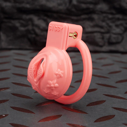 Custom Pink Pussy Cock Cage