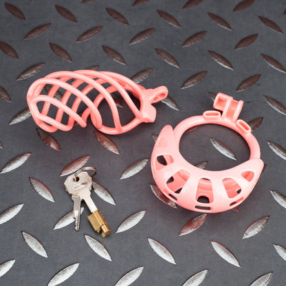 Custom Chastity Cage Curved Balls Penis Ring