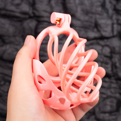 Custom Chastity Cage Curved Balls Penis Ring