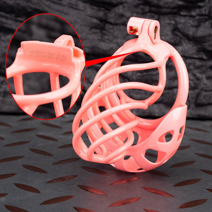 Custom Chastity Cage Curved Balls Penis Ring