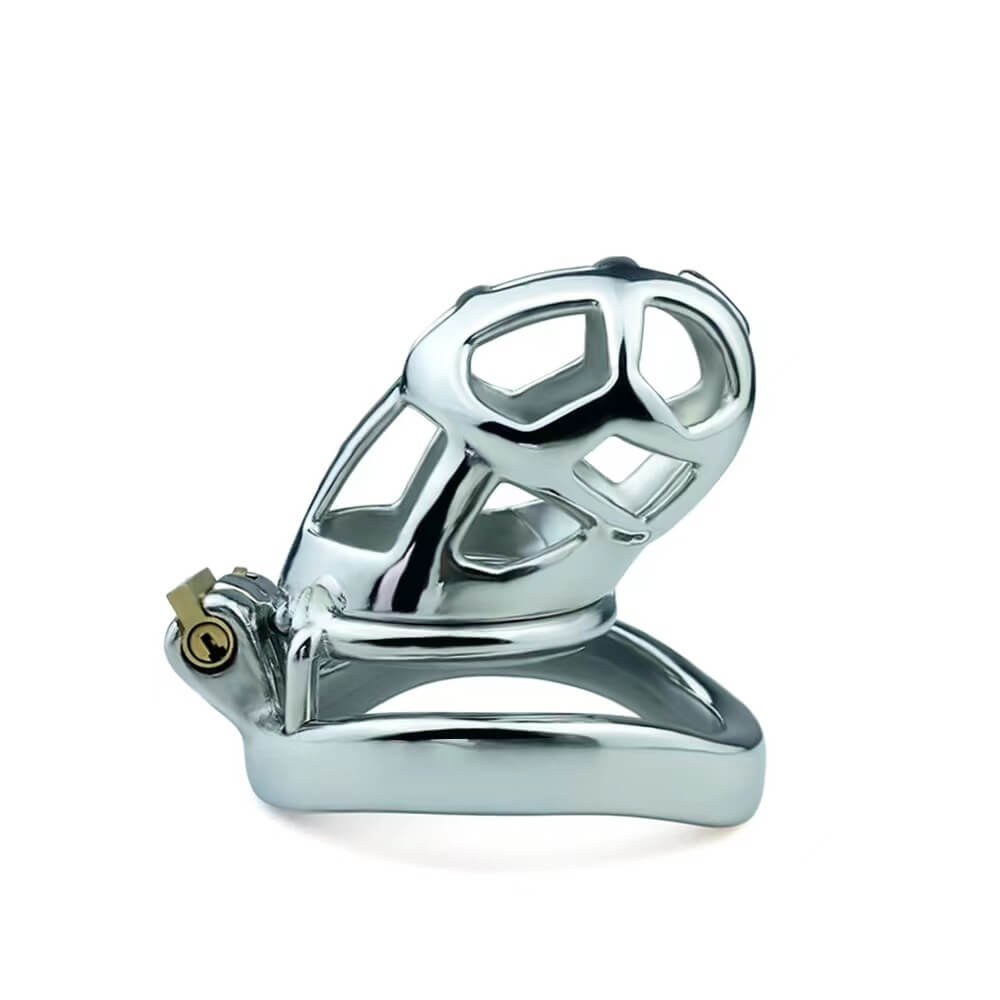 M Cobra Stainless Steel Chastity Kit (Concealed Lock)