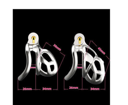 Stainless Steel Cobra Chastity Cage